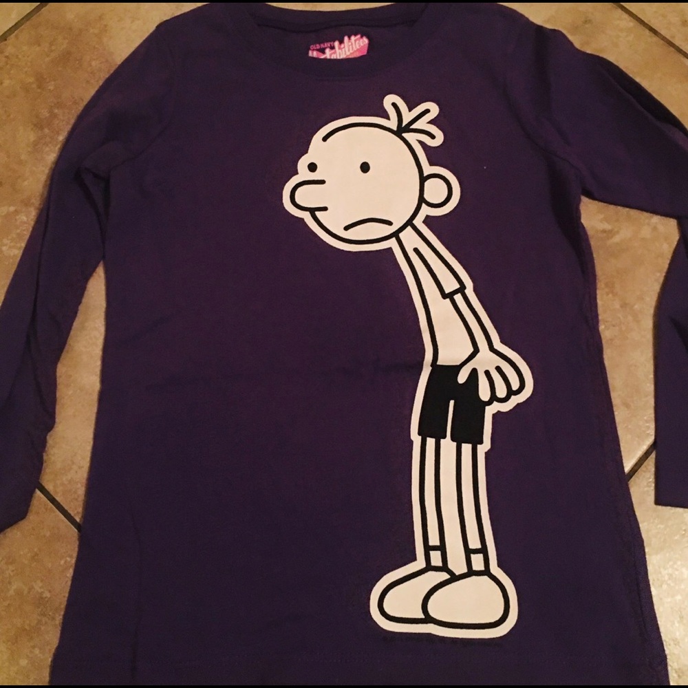 Diary of a whimsy kid shirt (2 shirts for $20)